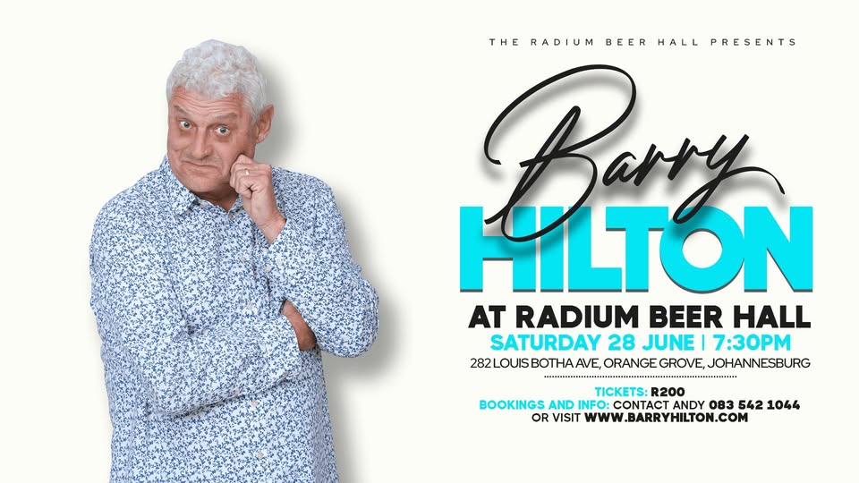 Best Upcoming Comedy Shows in Nigeria, Ghana, Kenya, and SA! Best Comedy Shows in Africa 2025 - Barry Hilton Live, Johannesburg