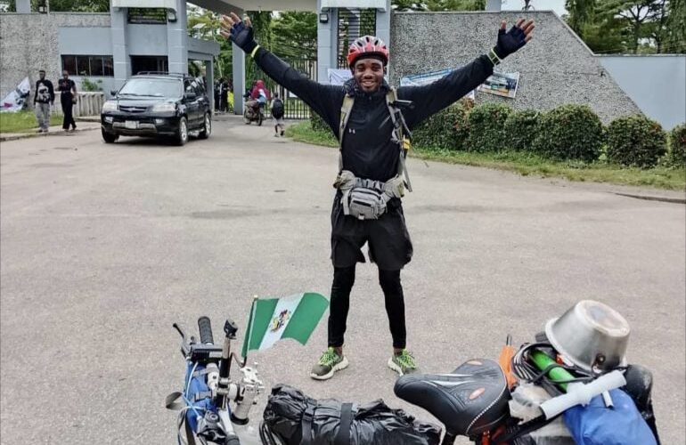 Who Is Emmiwuks? The Nigerian Man Cycling From Nigeria to the USA