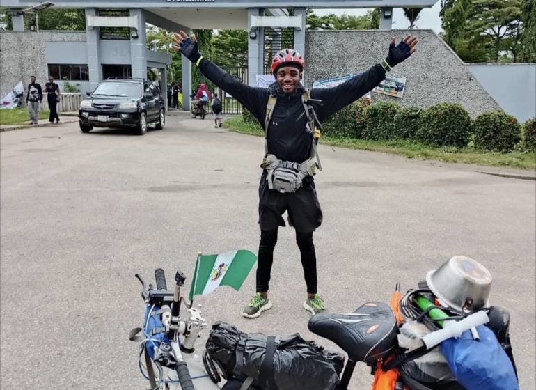 Who Is Emmiwuks? The Nigerian Man Cycling From Nigeria to the USA