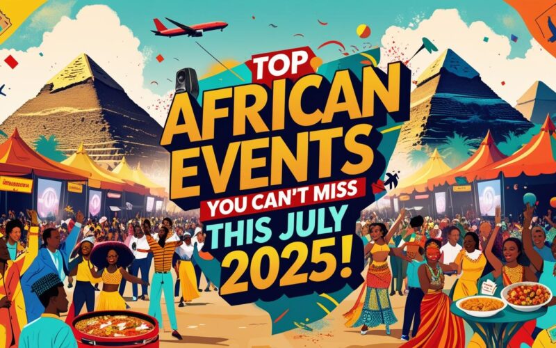 Trending and Upcoming African events July 2025