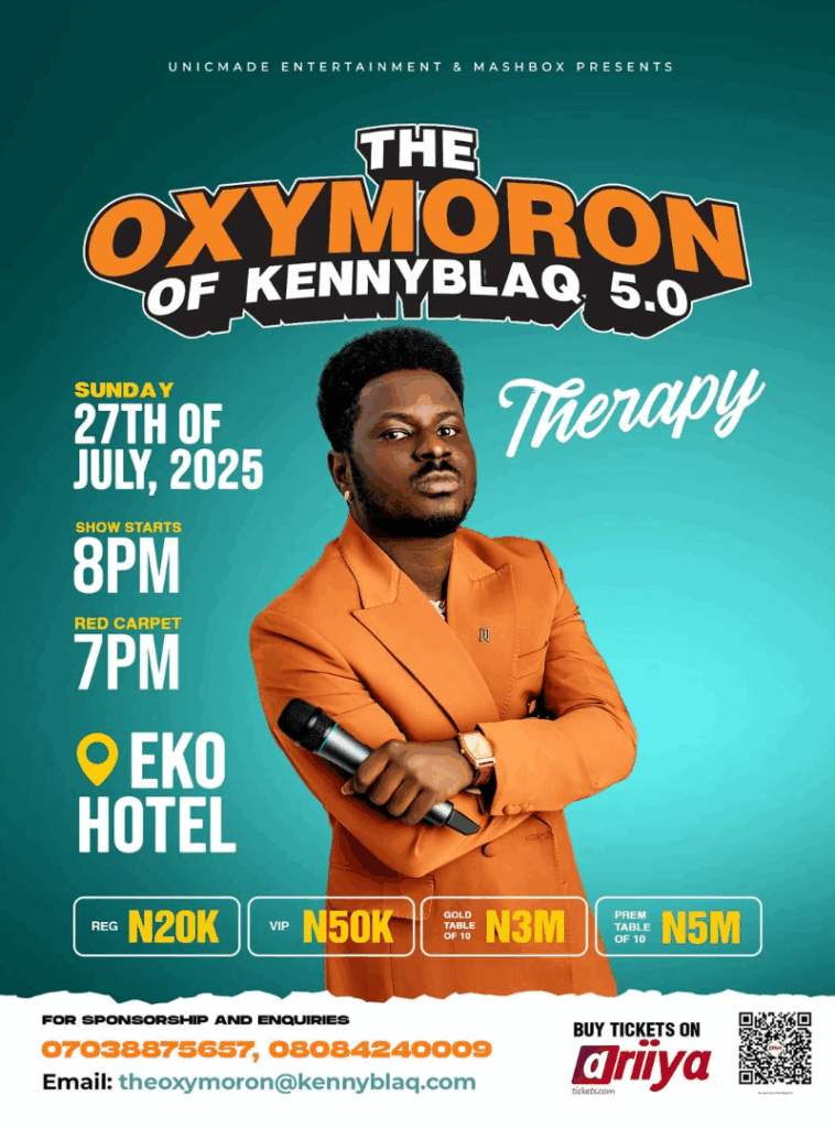 Comedy Meets Therapy: Kenny Blaq’s Oxymoron 5.0 Is Coming!